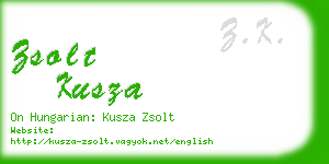 zsolt kusza business card